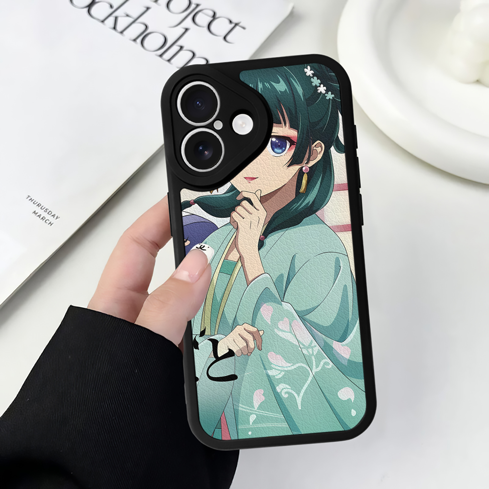 薬屋のひとりごと The Apothecary Diaries 【iPhone 16シリーズ対応】シリコンスマホケース（レザー調） 材質：シリコン